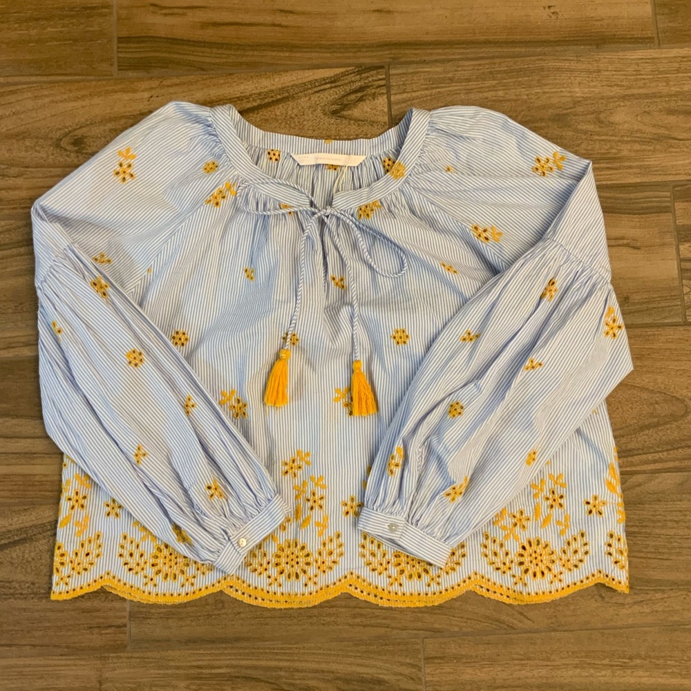 Flower stitch top M